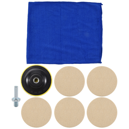 Almofada de polimento de feltro de 3 polegadas e 75 mm para arranhões em para-brisas 2
