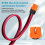 Cable de terminal de junta tórica XT60i con conector hembra de 10 AWG 4