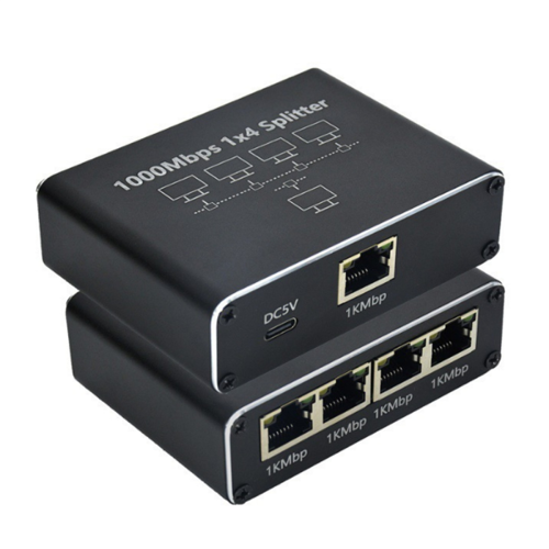 5-Port-Gigabit-Ethernet-Switch mit USB-Stromkabel 1