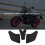 Motorfiets antislip zijbrandstoftankpad stickers voor 3