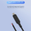 USB Type-C samec/samica napájací/nabíjací adaptér C 4