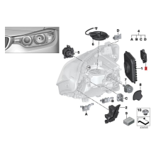 63117419615 Pieni LED-moduuli keltainen valonlähde f