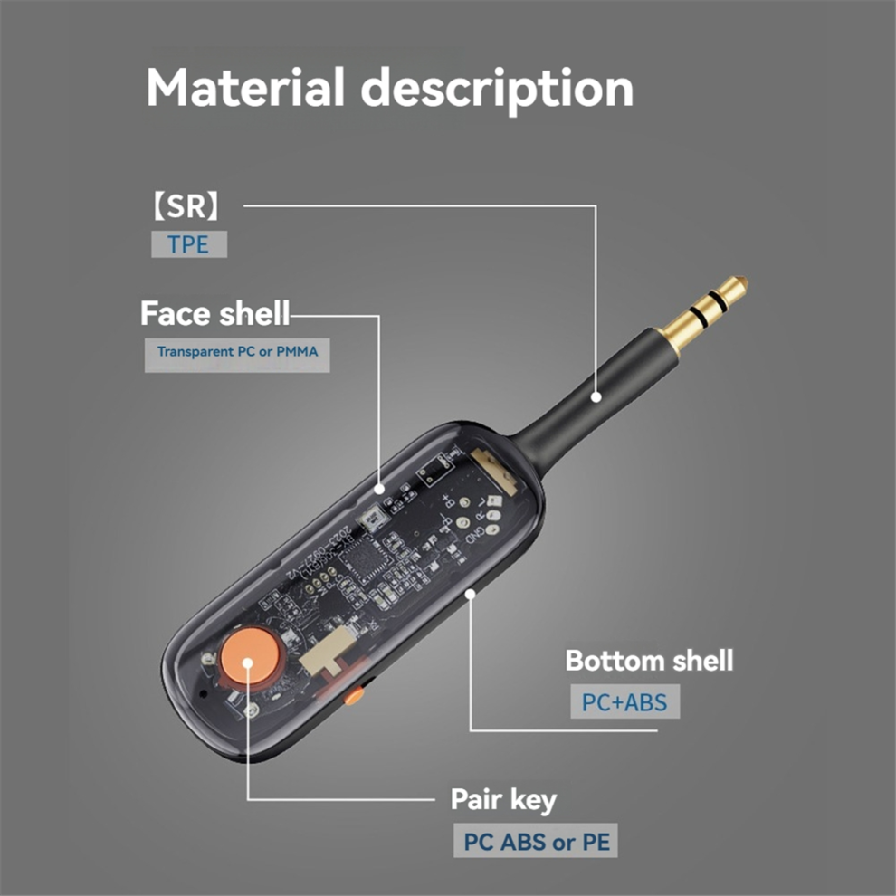 Ricevitore Trasmettitore Audio Bluetooth 5.3 Aux Con