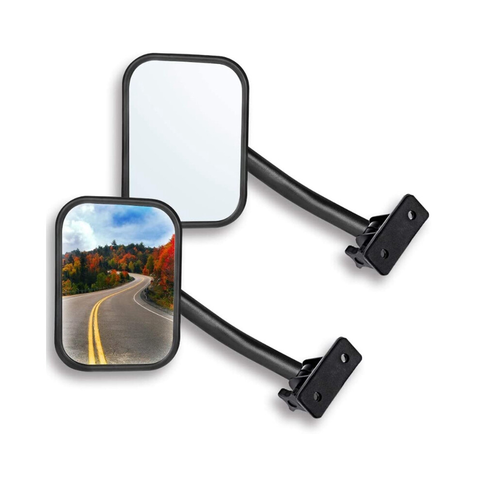Door Off Mirror For Tj Jk Off-Road Morror Rectangu 4854106673004