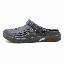 (gray, 41) Men's Clog Rubber Rain Colorful Slippers Multifunction Bathing Shoes Sandals