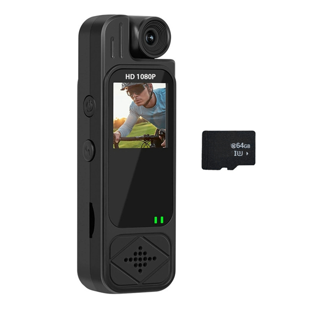 1080P Hd Sports Camera With 64Gb Tf Card Rotatable 4854106673677