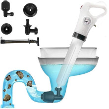 Toilet Plunger, Drain Cleaner, Powerful Electric Drain Blaster High Pressure Pump Toilet Dredge Clog