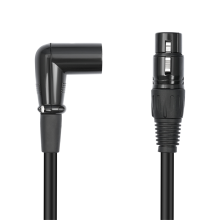 3-pins XLR haakse mannelijke naar vrouwelijke stekkermicrofoon