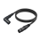 Microfone com conector macho para fêmea XLR de 3 pinos em ângulo reto 7