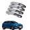 For MG ZS 2017-2020 Chrome Car Door Handles Cover 3