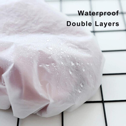 4 Pack Shower Caps,bath Caps Hat Waterproof Caps Reusable, Double Layer Bath 2