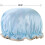 4 Pack Shower Caps,bath Caps Hat Waterproof Caps Reusable, Double Layer Bath 4