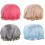 4 Pack Shower Caps,bath Caps Hat Waterproof Caps Reusable, Double Layer Bath 1