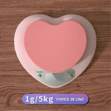 (3 in 1556) Electronic Scale Heart-shaped Kitchen Scales Food Balance Measuring Pink Heart Scale Kitchen Utensil 2023 Lcd Digital Scale New