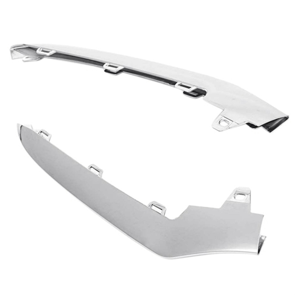 3Pcs Front Bumper Lower Lip Chrome Trim Strip For 4854106690742