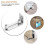 Modern Chrome Sliding Barn Door Floor Guide Adjust 6
