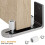 Modern Chrome Sliding Barn Door Floor Guide Adjust 7