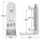 Modern Chrome Sliding Barn Door Floor Guide Adjust 3