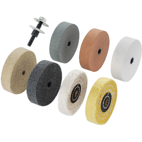 Kit de meules de polissage de 3 pouces, pour polisseuse d'établi 1