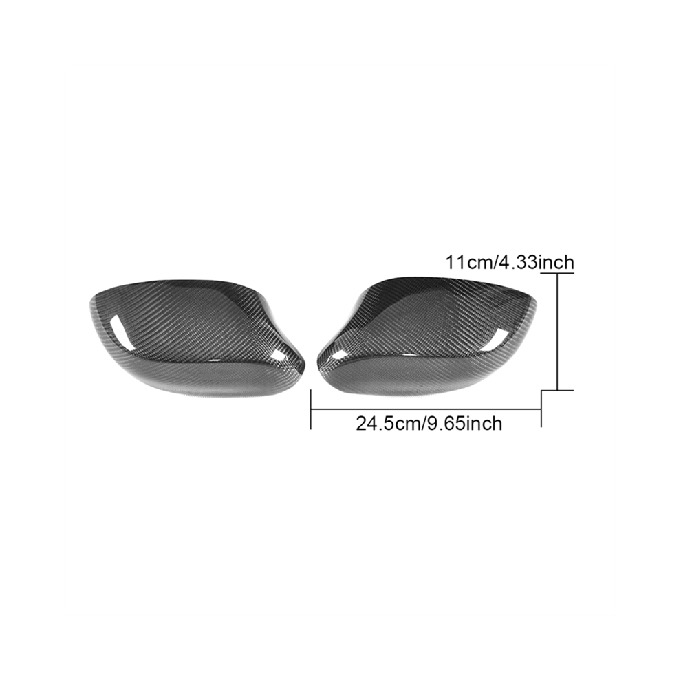 Car Carbon Fiber Rearview Side Wing Mirror Covers 4854106608877