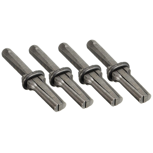 4 pezzi di spaccapietre, cunei, scalpellini,