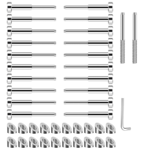 Kits de corrimão de cabo, aço inoxidável T316, pacote com 20 unidades