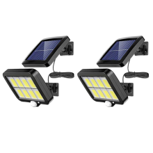 2Pc 2000 Lumen 160 LEDs Solar Wall Lights IP65 Wat