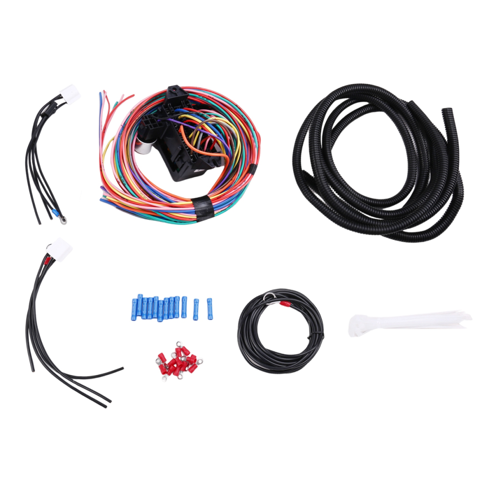 14 Circuit Wiring Harness Kit Car Modification For 4854106617435