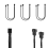 4 Pack PWM Fan Splitter Cable Y Computer PC Power 3