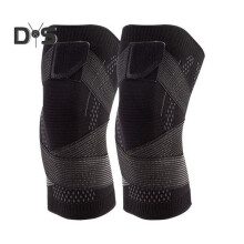 (black, XXL) 2 Pcs Knee Support Brace For Men Women Adjustable Compression Sports Knee Pad Patellar Tendon Pian Relief Sleeve Wrap For Running Volleyball