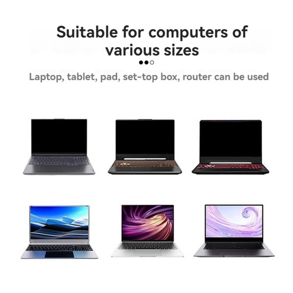 2Pcs Portable Laptop Stand Foldable Bracket Riser Black 4854106634371