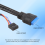 Pannello frontale da 60 cm USB3.0+USB3.0+jack audio HD 7
