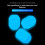 10 stuks gloeiventieldoppen fluorescerend blauw auto M 8