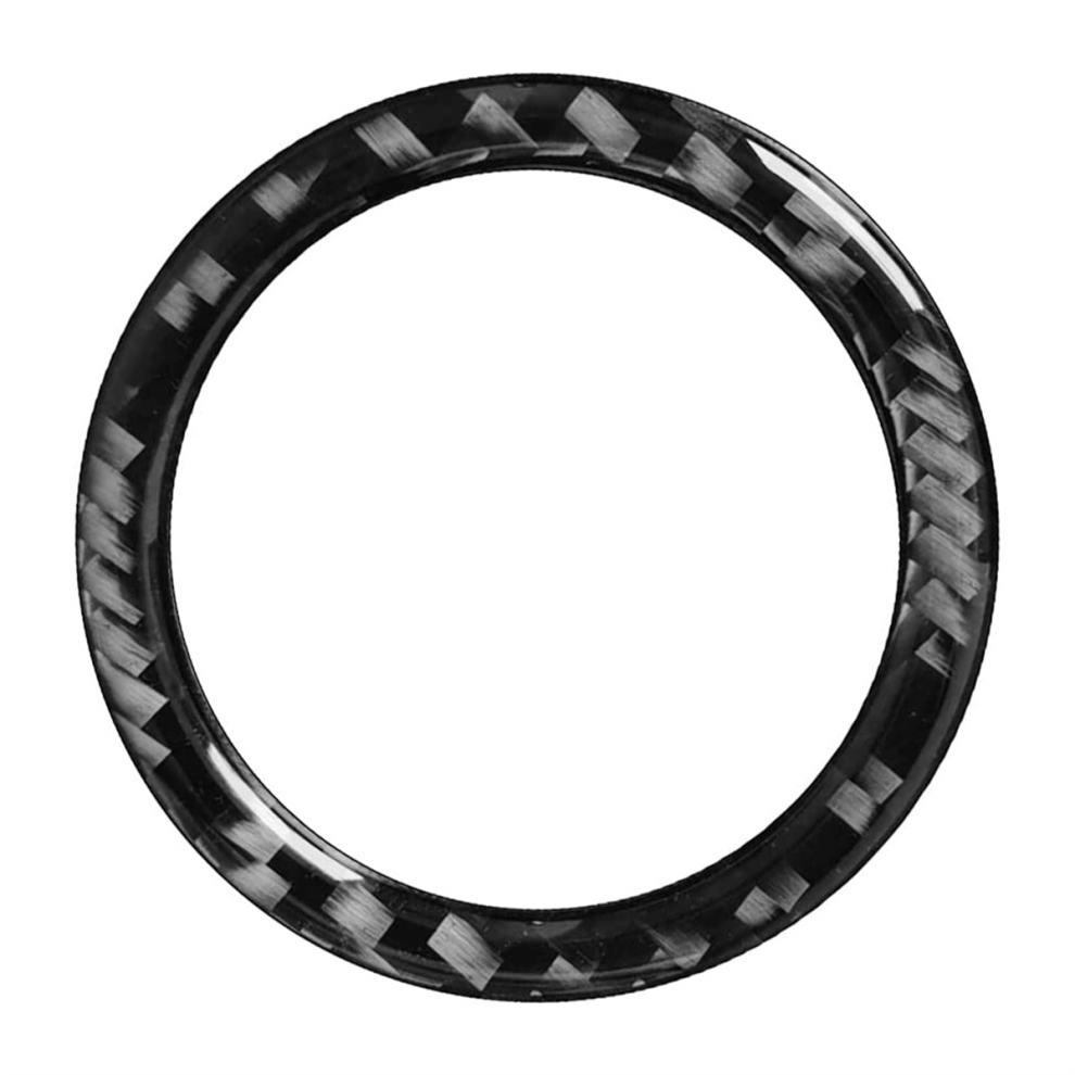 Car Carbon Fiber Engine Start Stop Button Ring Tri 4854106642116