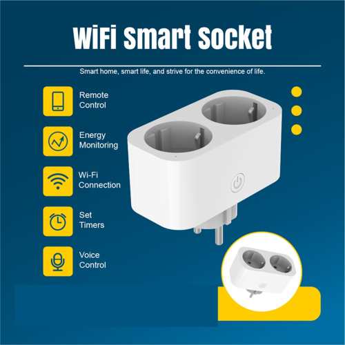 TUYA Smart Wifi Dual Plug 16A 2-in-1 stopcontact 2