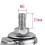 5 Pcs/lot Casters 1.5 Inch Pp Screw M6 Thread Roller Diameter 4cm Display Frame Wheel 4