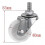 5 Pcs/lot Casters 1.5 Inch Pp Screw M6 Thread Roller Diameter 4cm Display Frame Wheel 5