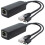 2-pack 5V Gigabit PoE-splitter, USB Type C, 48V naar 1
