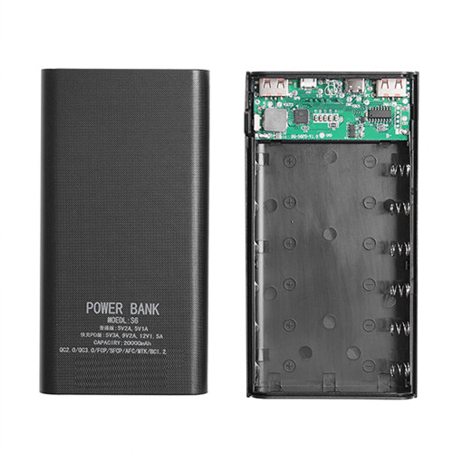 18650 Batteria Power Bank Box 5V 2.1A Display LCD 2 1