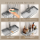 Aluminum Shower Shelf with Towel Rack, No-Drill Ba 6