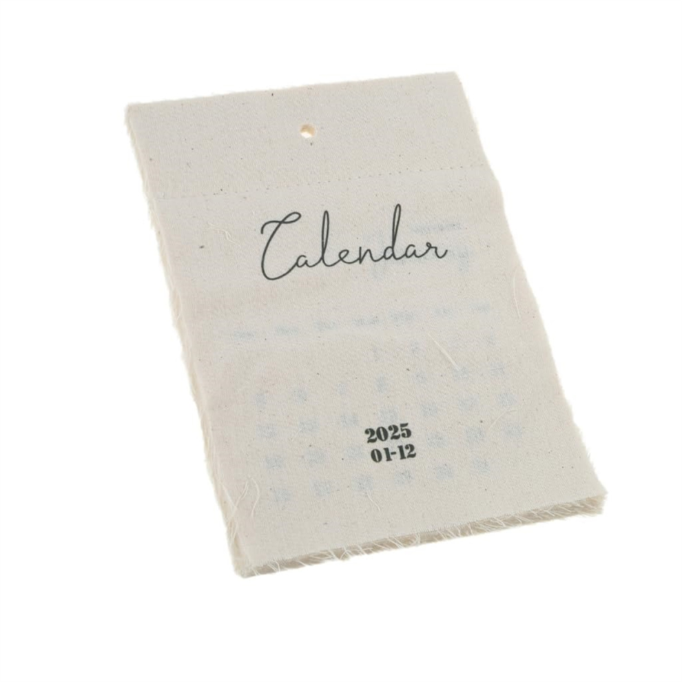 Calendario Da Appendere In Tessuto Con Calendario 2025,