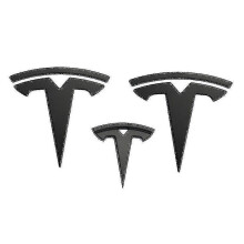 3xmatte T Hood Trunk Steering Wheel for Tesla Y Auto Logos
