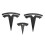 3xmatte T Hood Trunk Steering Wheel for Tesla Y Auto Logos 1