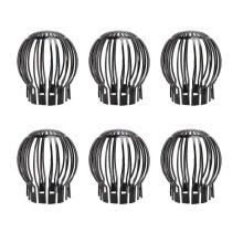 6pcs Gutter Guard Downspouts Filter Strainer Preventing Leaf Debris Branches Roof From Clogging