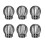 6pcs Gutter Guard Downspouts Filter Strainer Preventing Leaf Debris Branches Roof From Clogging 1