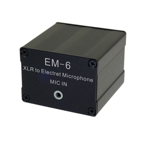 Ενισχυτής μικροφώνου EM-6 XLR σε 3,5 mm Electret Ja 1