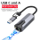 Neu 2,5G Kabelgebundene Netzwerkkarte USB 3.0 TYP C RTL8152 3