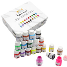 Artme Textile Paints/Fabric Paint Dye Set 20 Colours 20ml x 20 - Washable