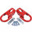 2PCS Front Towing Hook Red New for 2015-2019 FL3Z1 3