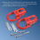 2PCS Front Towing Hook Red New for 2015-2019 FL3Z1 6